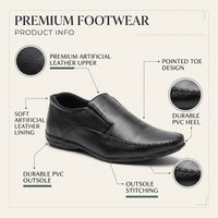 Men’s Black Office Shoes – Comfortable Formal Work Shoes