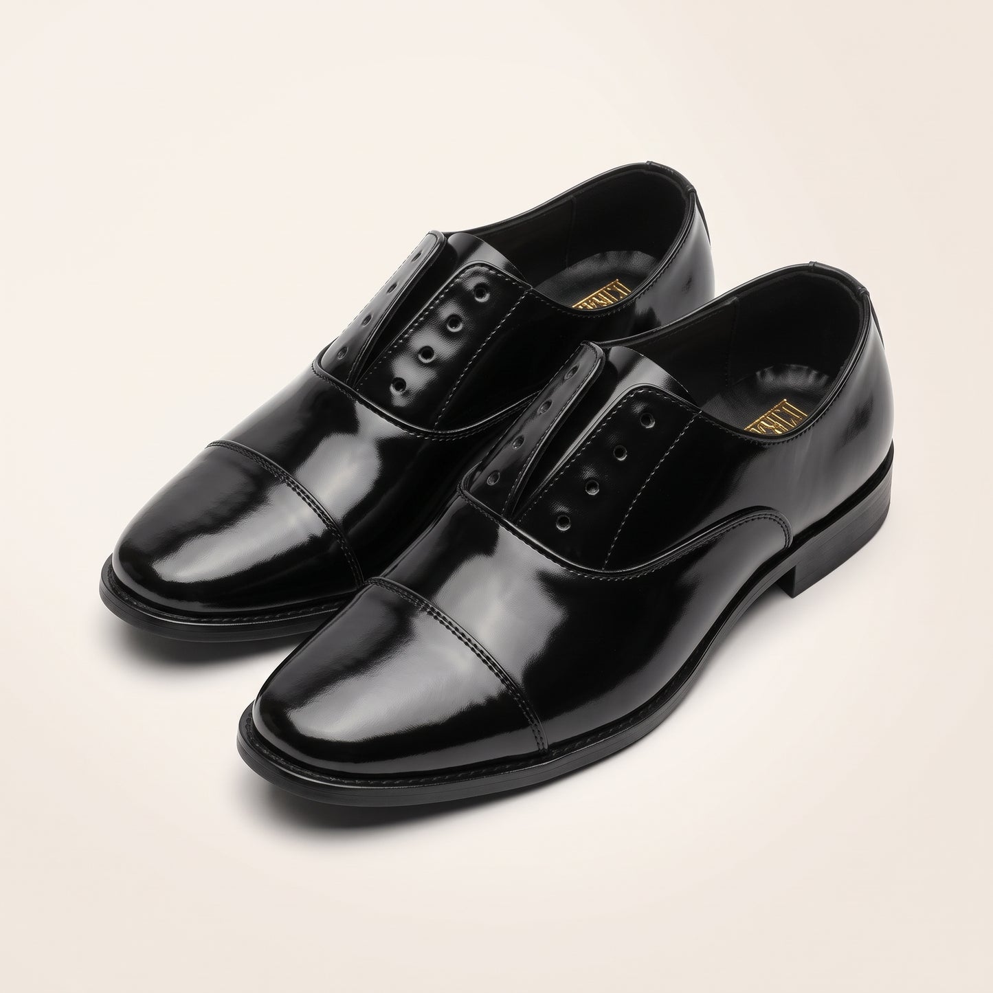 Men’s Black Loafer-Style Slip-On Shoes – Stylish & Comfortable