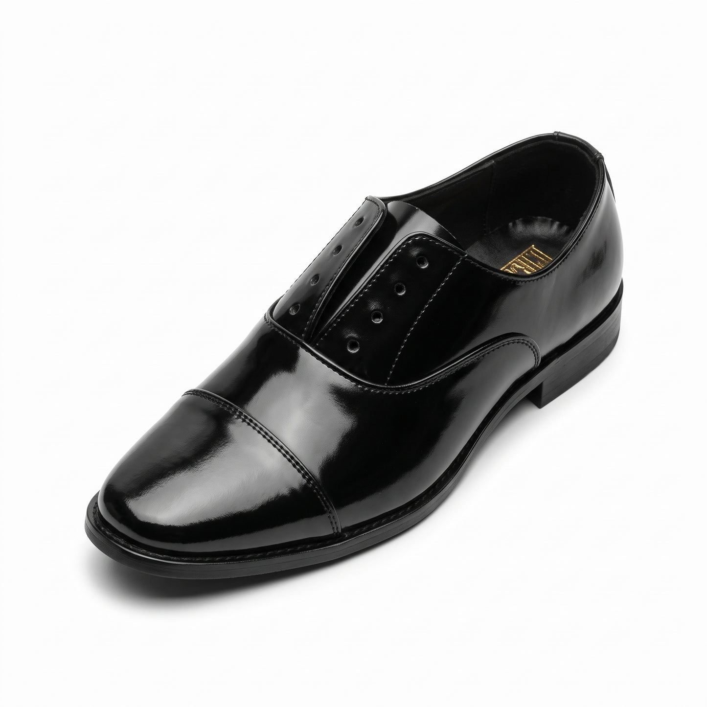 Men’s Black Loafer-Style Slip-On Shoes – Stylish & Comfortable