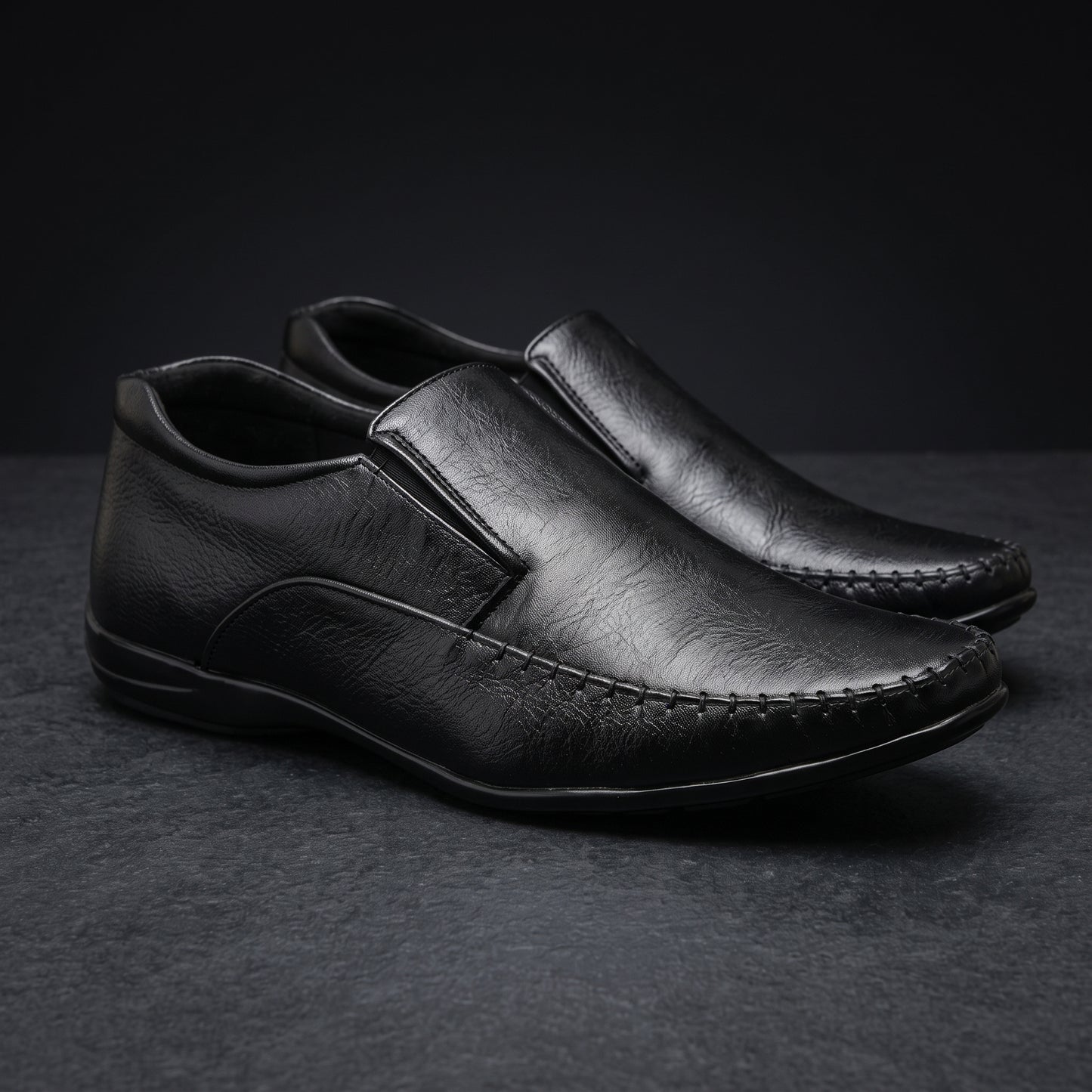 Men’s Black Office Shoes – Comfortable Formal Work Shoes